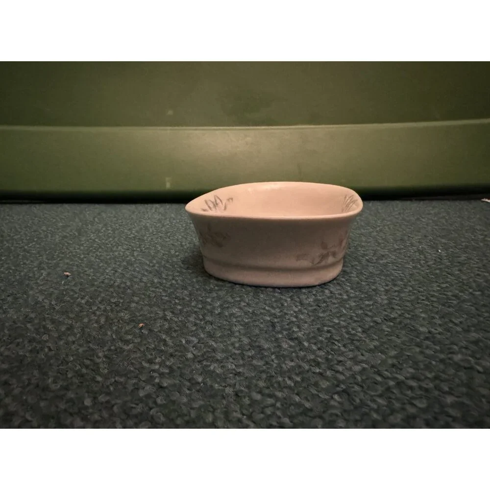 Princess House Exclusive Floral Ribbon Soap Dish Porcelain Vintage Bathroom Deco